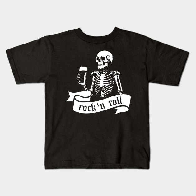 rock n roll lifestyle Kids T-Shirt by lkn